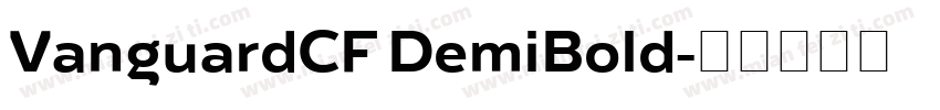 VanguardCF DemiBold字体转换